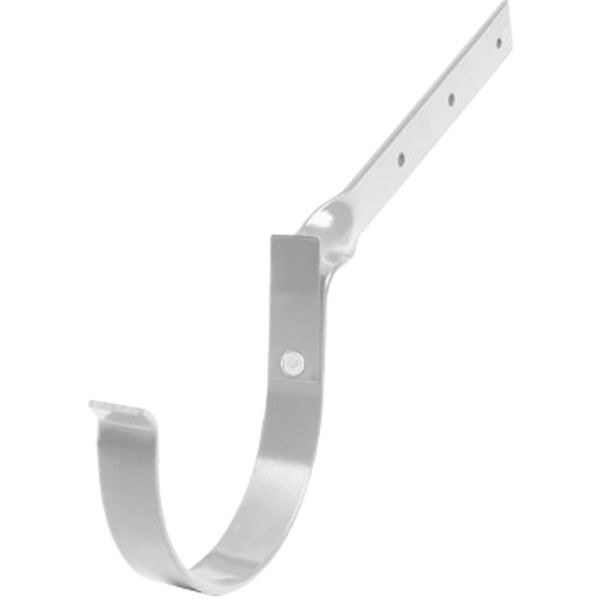 Кронштейн ринви зігнутий Bryza 100 мм білий