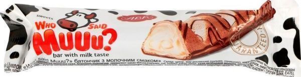 Батончик АВК Who Said Muuu? батончик с молочным вкусом 29 г 