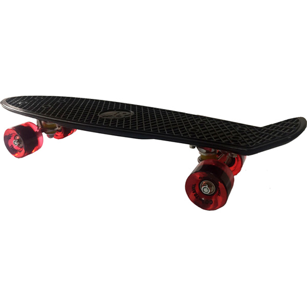Пеніборд GO Travel 56 см червоні колеса чорний