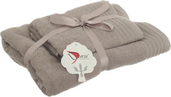 Набор полотенец махровых 2 шт. Soft бежевый Durutex 