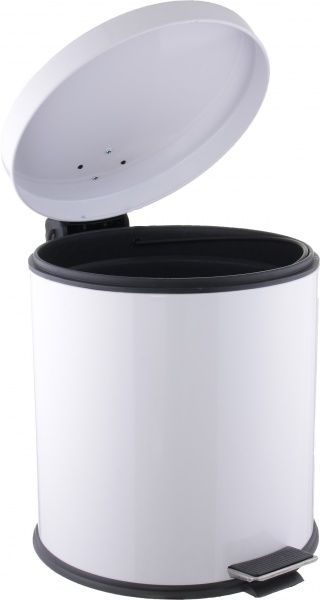 Ведро для мусора EforMetal с педалью 20 л белый 817 colored