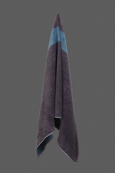 Полотенце махровое Doubleface 80x150 см графит Cawo 