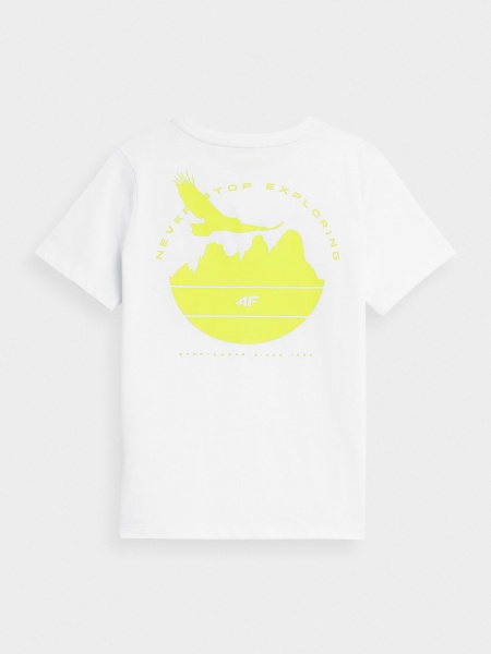 Футболка 4F 4FJSS23TTSHM321-10S р.128 білий