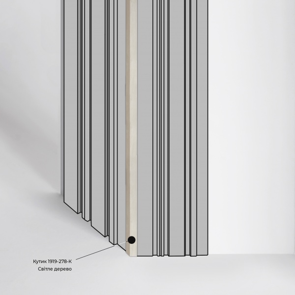 Уголок MARCO decor 1919-278-К светлое дерево 19х19х2900 мм