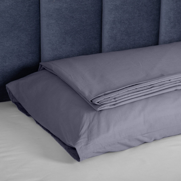 Комплект постельного белья Mono 1.5 серый Luna