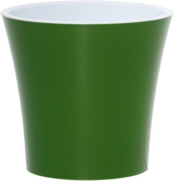 Горщик пластиковий Santino Арте круглий 1,2л зелений 