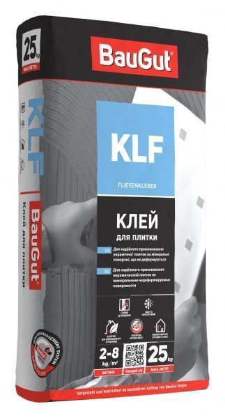 Клей для плитки BauGut KLF 25кг