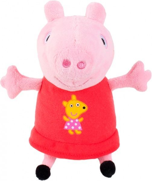 Мягкая игрушка Peppa Pig Пеппа с вышитой игрушкой со звуковым эффектом 20 см 34796