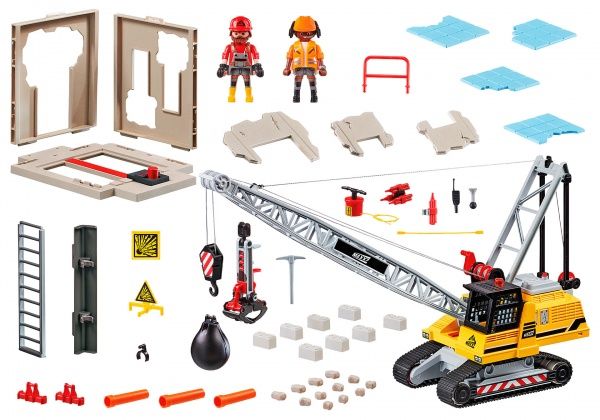 Конструктор Playmobil Кабельный экскаватор со строительной секцией 70442