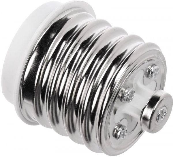 Патрон-переходник Е40-Е27 E.NEXT E27 пластик белый s9100020