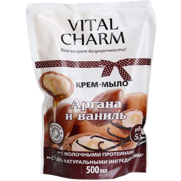 Жидкое крем-мыло Vital Charm Аргана и ваниль 500 мл