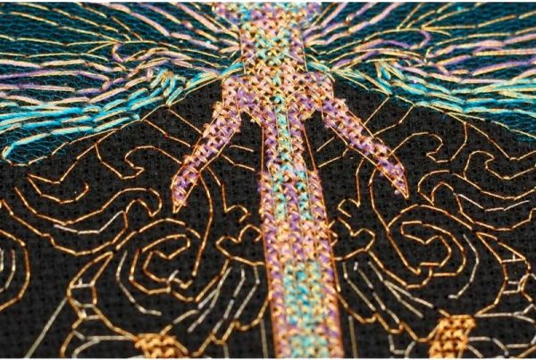 Набор для вышивания крестиком Золотая стрекоза AH-069 160 х 240 мм Абрис Арт