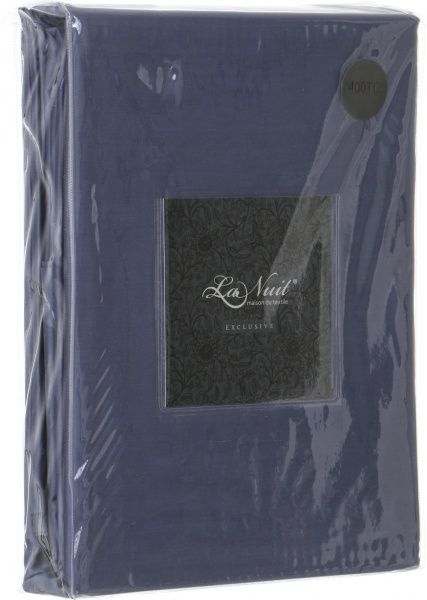 Комплект постільної білизни Solid 2 синій La Nuit 