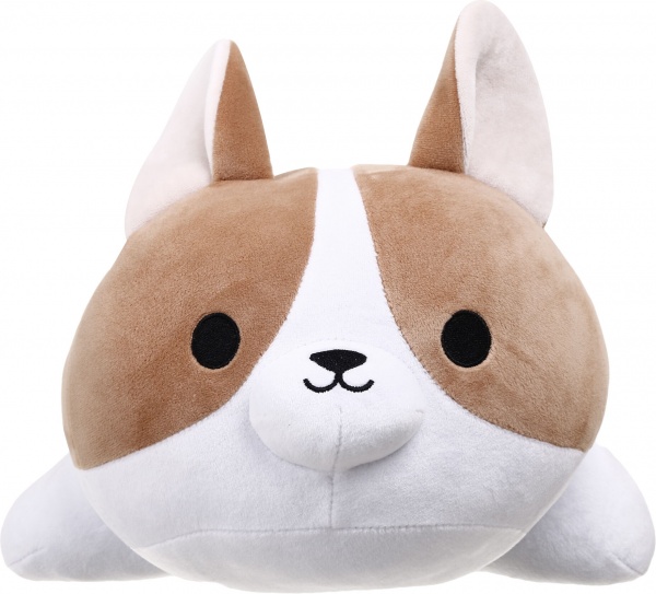 Подушка декоративная Корги Норман 35x74 см бежево-белый WP Merchandise 