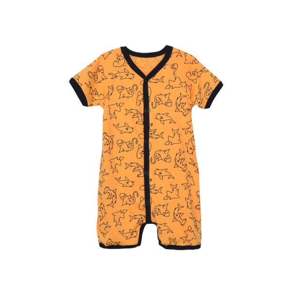 Песочник унисекс Blanka Акулы р.74 желтый 12637 