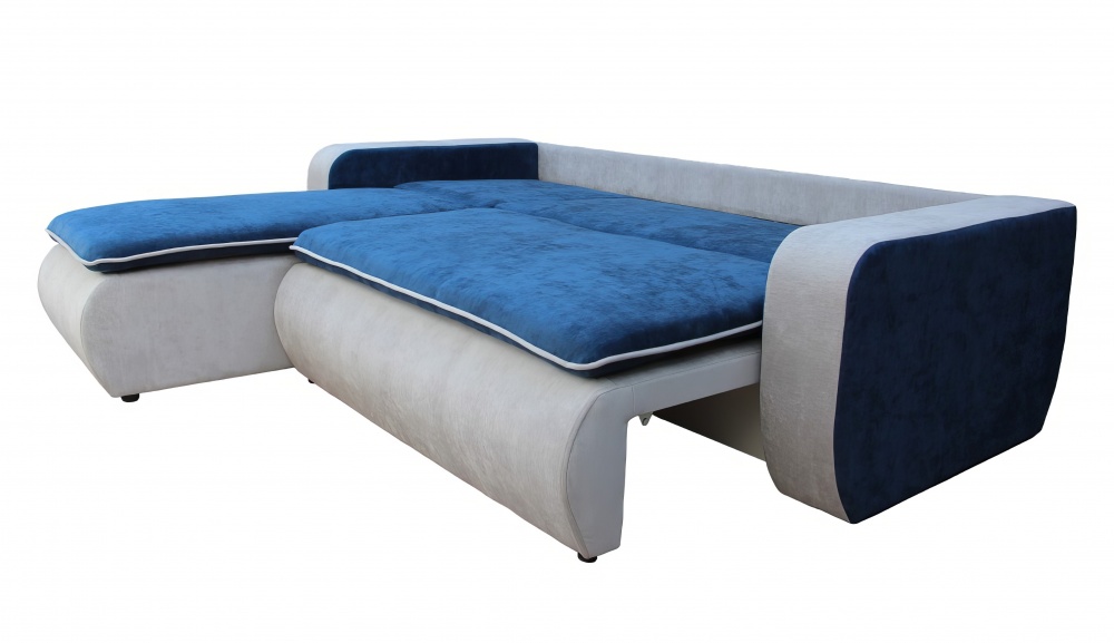 Диван кутовий Берегиня Матео синій 2560x2080x840 мм