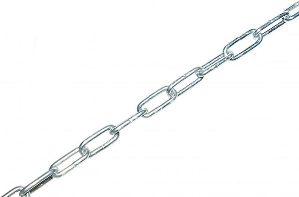 Ланцюг коротколанковий 3 мм 1 м оцинкований DIN 5685 A