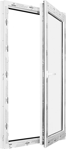 Окно поворотно-откидное ALMplast 60 850x1410 мм правое однокам.
