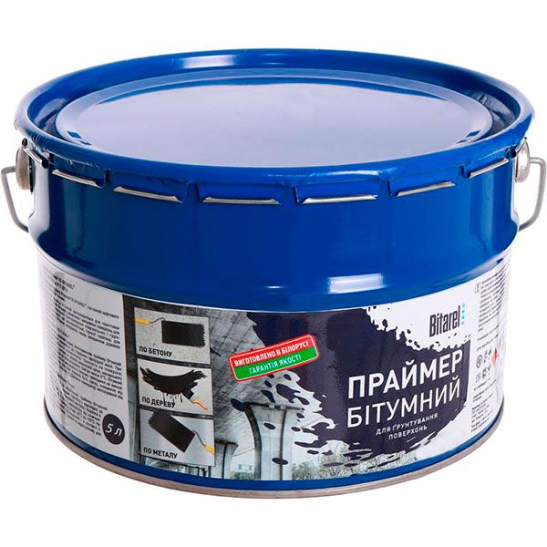 Праймер битумно-полимерный Bitarel 4 кг 5 л