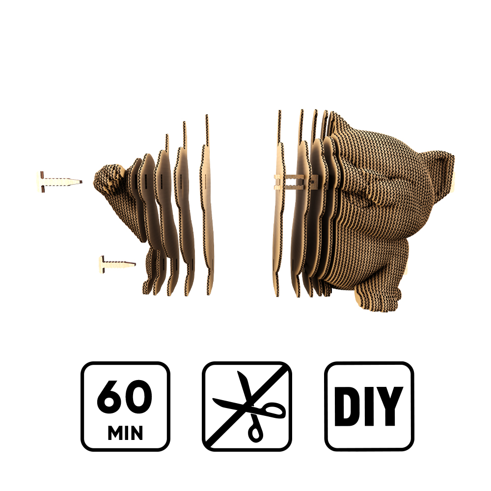 Конструктор картонный Cartonic 3D Puzzle MANEKI KITTEN CARTMNMANE