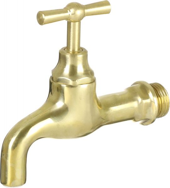 Кран ZVS водоразборный (латунь, полированный 1/2)