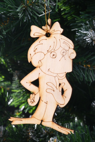 Елочная игрушка Обезьянка 8052 11 см  