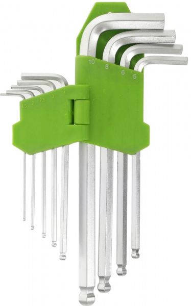 Набор ключей шестигранных Alloid 1,5-10 мм НШ-Ш0918