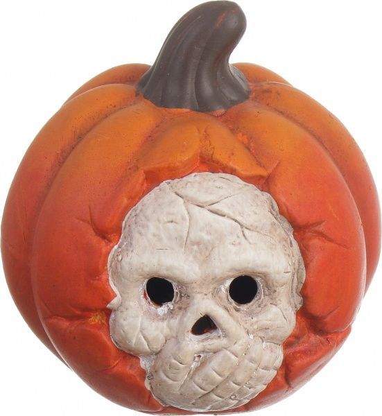 Подсвечник тыква с подсветкой LED 10,7 см в асортименте