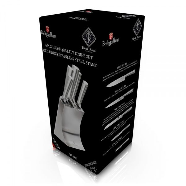 Набор ножей в колоде BLACK ROYAL Collection 6 предметов BH 2427 Berlinger