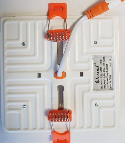 Світильник світлодіодний вбудовуваний Luxray квадрат 9 Вт 4200 К білий 