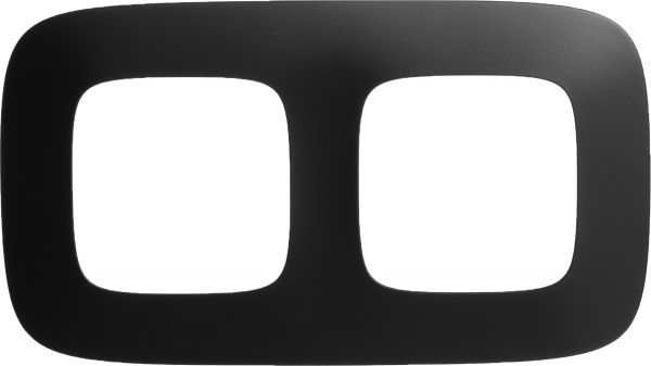 Рамка двомісна Legrand Allure універсальна матовий чорний 754402