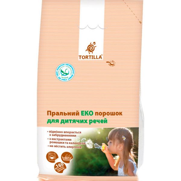 Стиральный порошок для машинной и ручной стирки TORTILLA Эко для детских вещей 8 кг