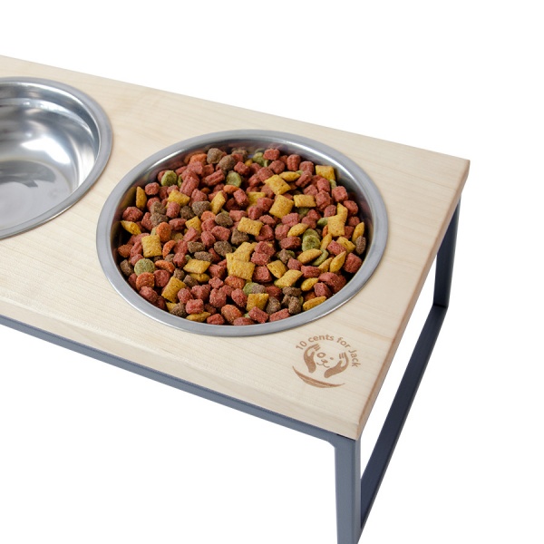 Миска двойная 10 центів для Джека №2 S 2х450 мл графит