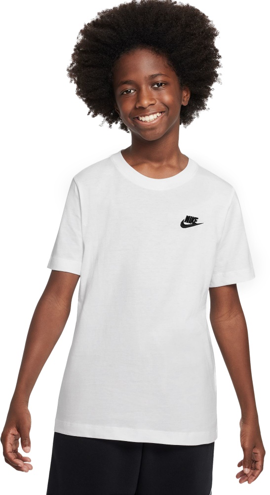 Футболка Nike K NSTEE EMB FUTURA LBR FZ5177-100 р.S білий