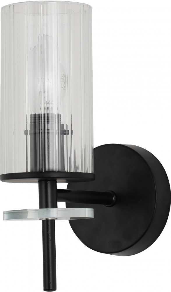 Світильник настінний Sensio Canis 40 Вт E14 чорний/прозорий ALG-74590/1W