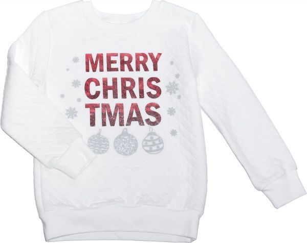 Джемпер детский Фламинго Merry Christmas р.110 белый 817-804 