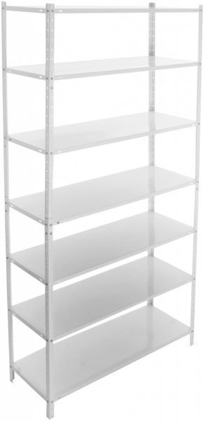 Стеллаж металлический СПУ-6 2400x950x400 мм белый