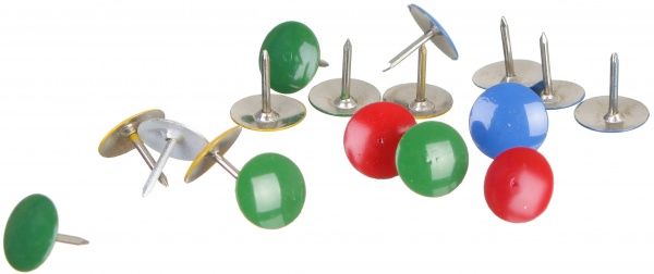 Кнопки канцелярські NORMA 50 шт. кольори в асортименті 4839 