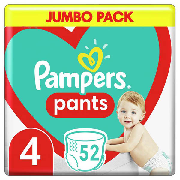 Подгузники-трусики Pampers Pants Maxi 4 9-15 кг 52 шт.
