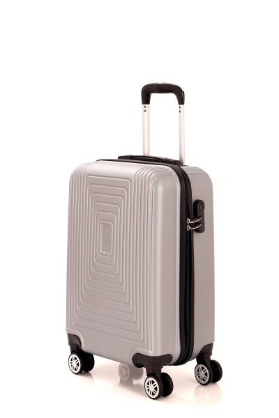 Валіза 42 л срібний MCS V360 на 4 колесах S 20