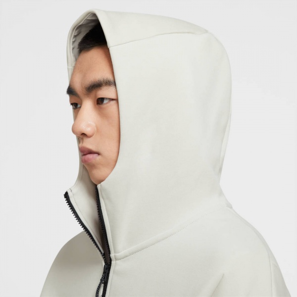 Джемпер Nike M NSW TCH FLC HOODIE FZ WR CU4489-072 р. S бежевий