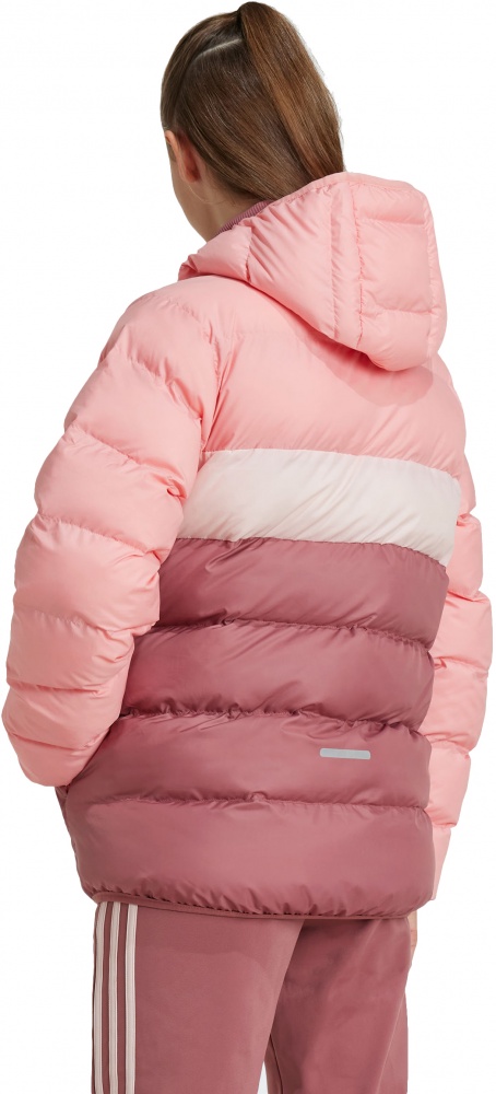 Пуховик для дівчаток зимовий Adidas J SD JKT IY6916 р.128 рожевий