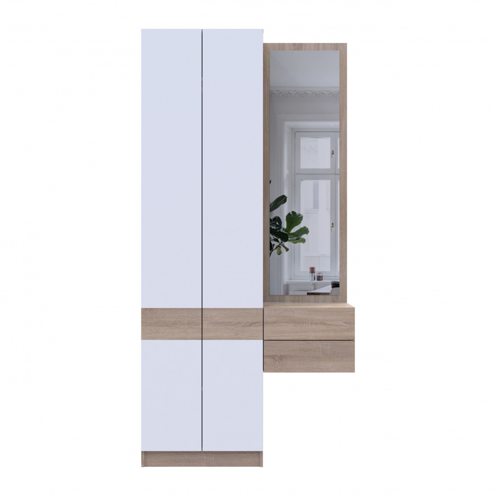 Прихожая Doros Сола 1+2 2150х1050х400 мм дуб сонома