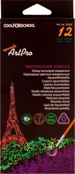 Олівці акварельні Art Pro CF15162 12 шт. Cool For School