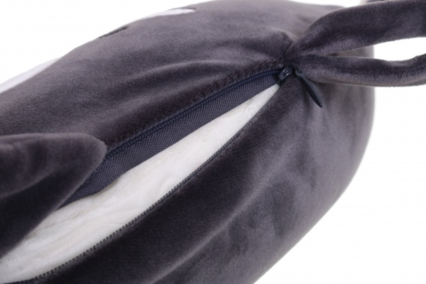 Подушка дорожная Кот 30х30 см серый Luna