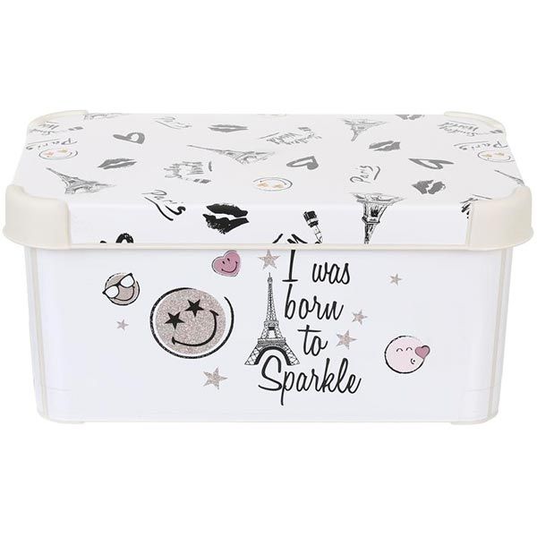 Ящик для зберігання Smiley World S кремовий 140x300x200 мм