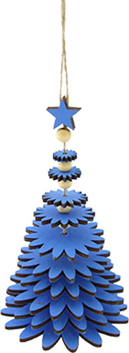 Подвеска Цветок 16 см синий 1220273