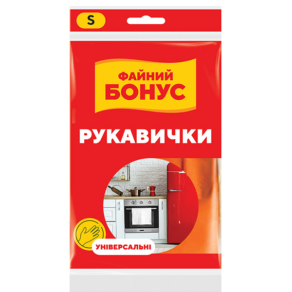 Рукавички латексні Бонус стандартні р.S 1 пар/уп. 