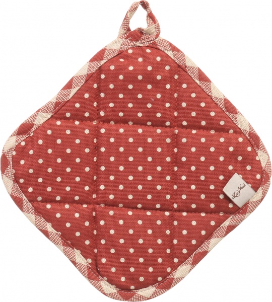 Прихватка Lucy Бордо горошок 20x20 см червоний La Nuit 