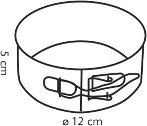 Форма для торта раскладная d12 см 623246 Delicia Tescoma